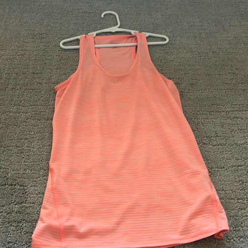 Athleta girl size large pink/ orange tank top